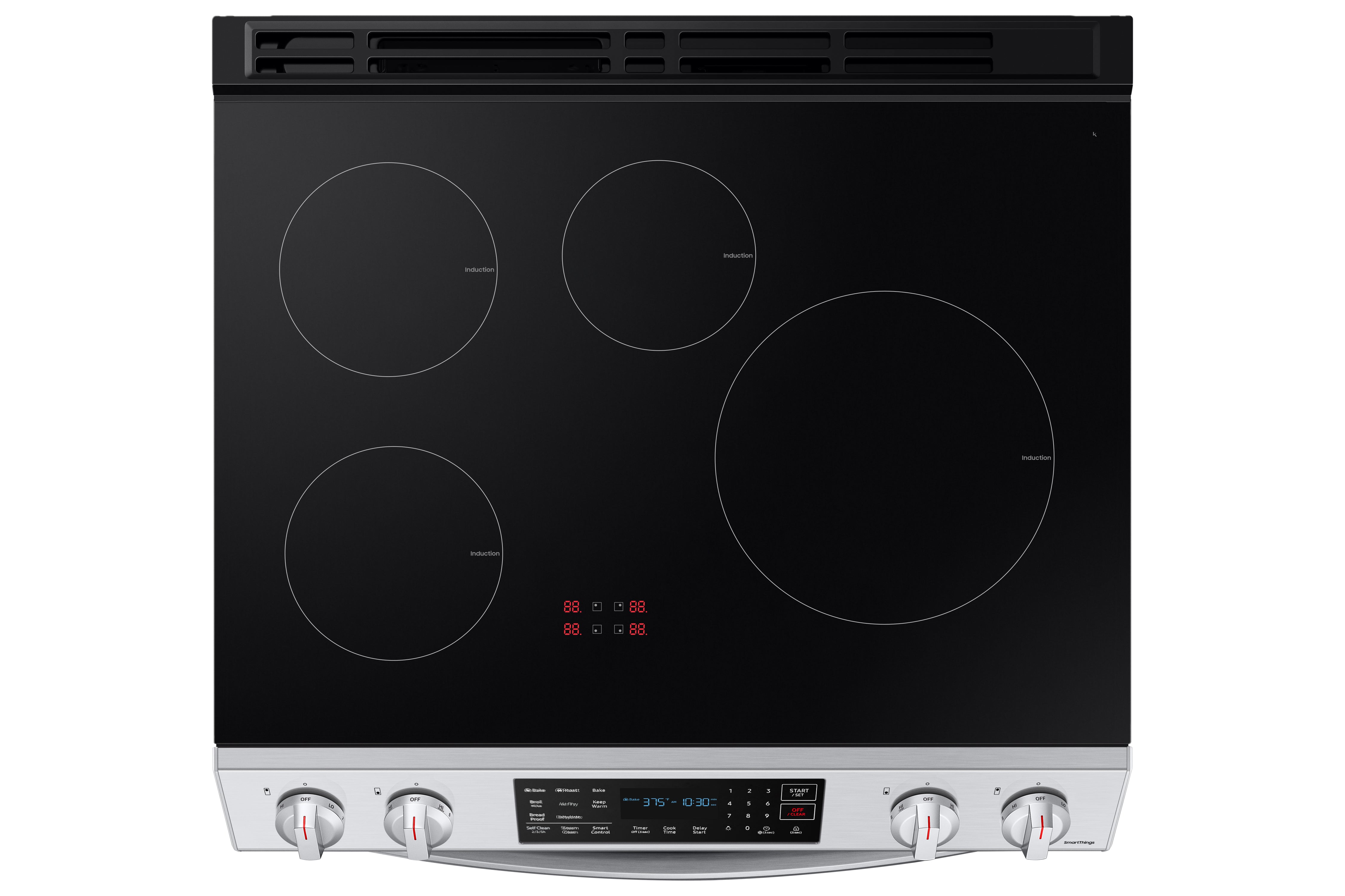 Samsung - 6.3 cu. ft  Induction Range in Stainless - NE63B8411SS