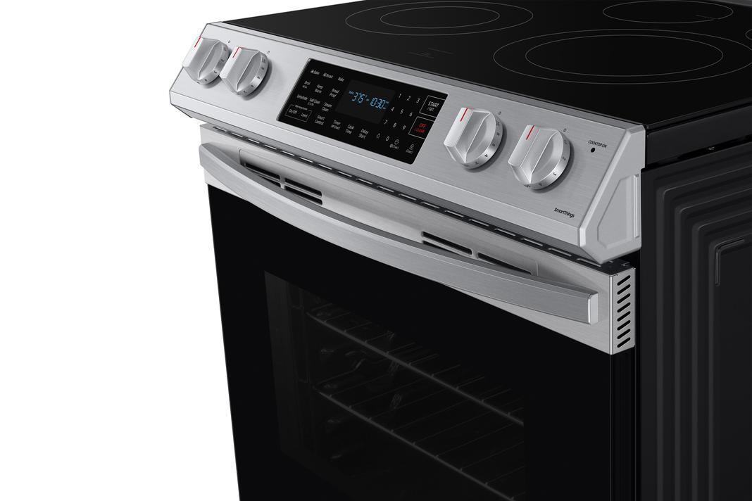 Samsung - 6.3 cu. ft  Electric Range in Stainless - NE63T8311SS