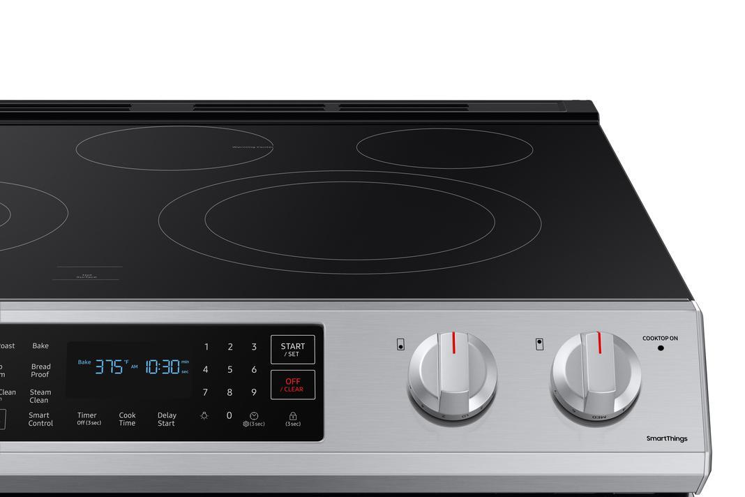 Samsung - 6.3 cu. ft  Electric Range in Stainless - NE63T8311SS