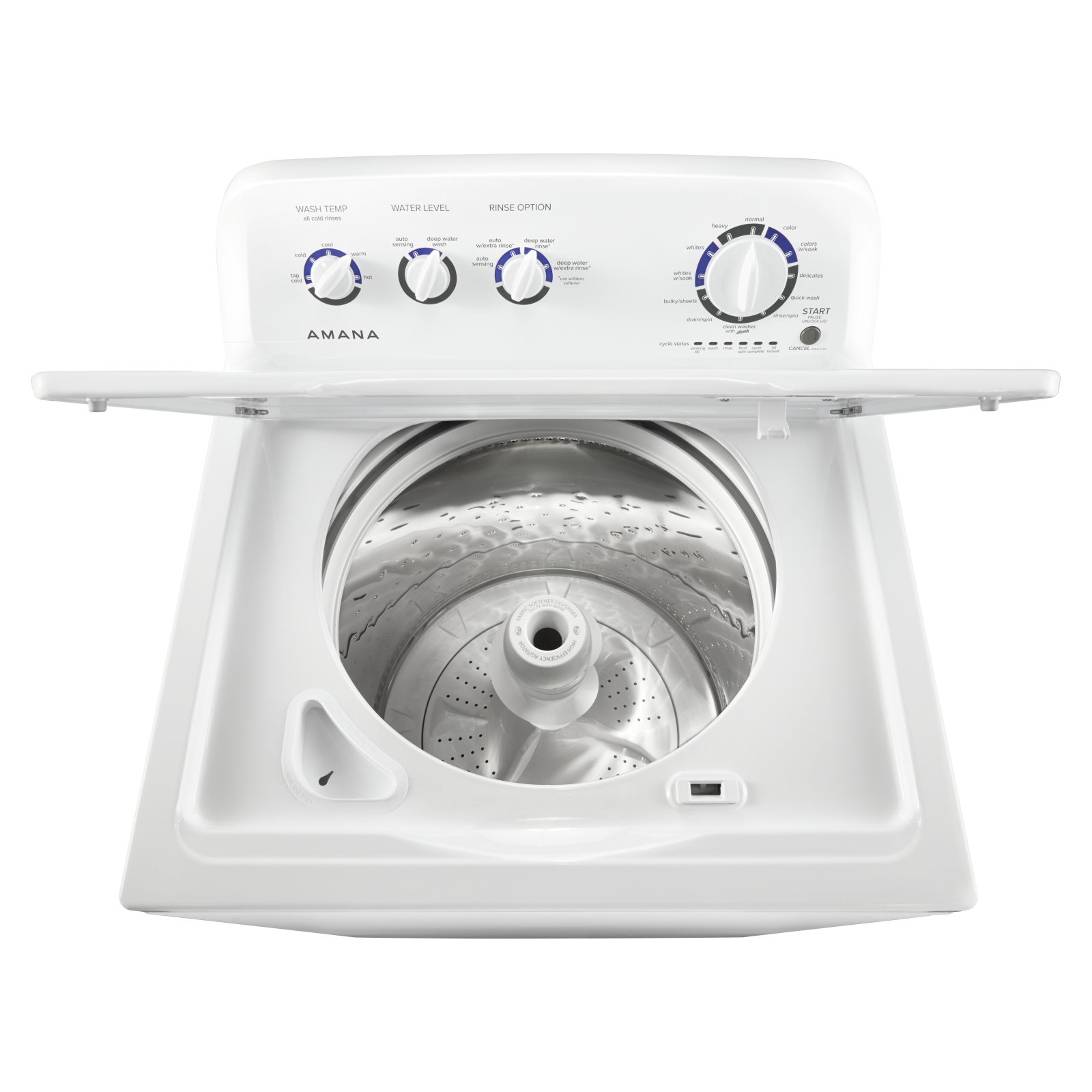 Amana - 4.4 cu. Ft  Top Load Washer in White - NTW4519JW