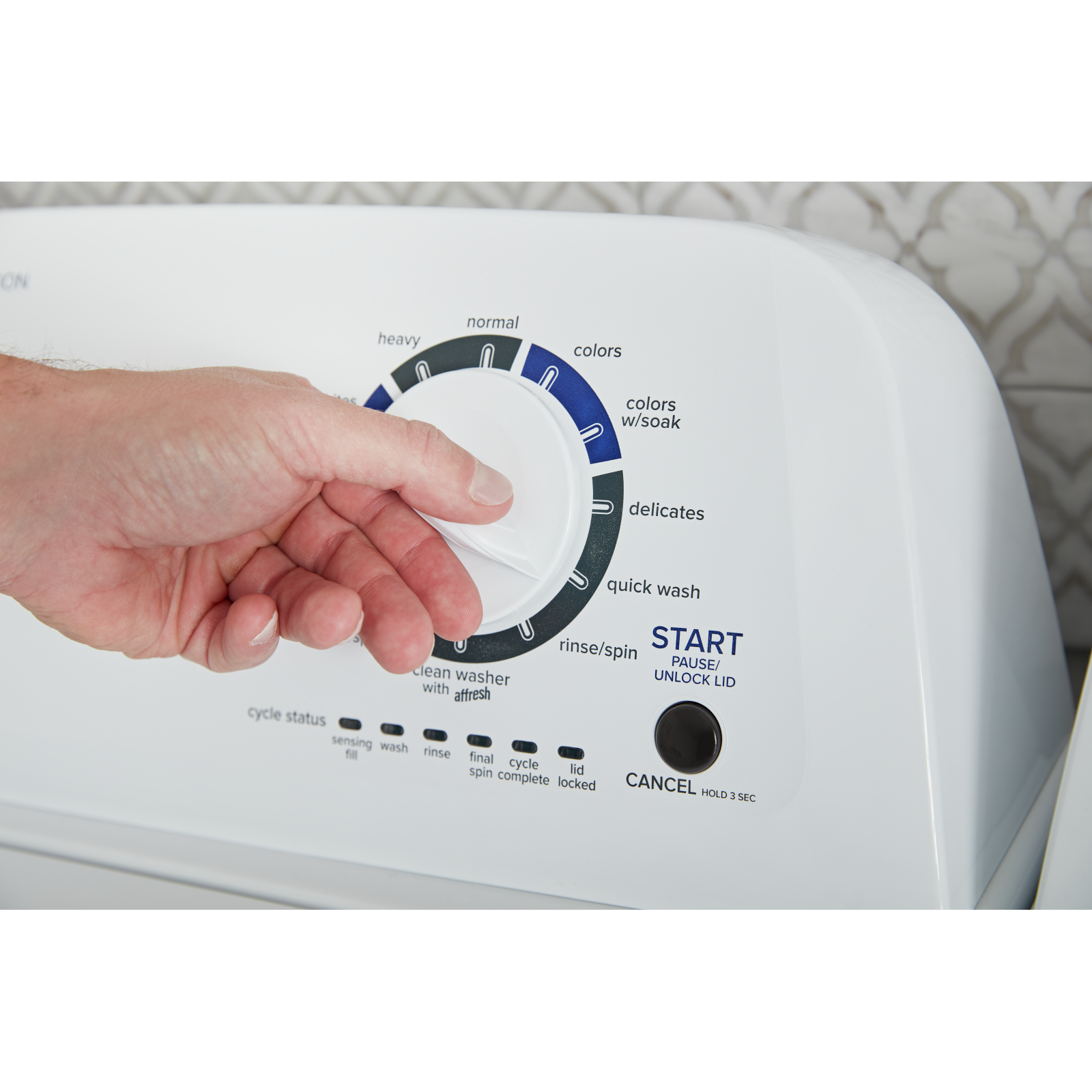 Amana - 4.4 cu. Ft  Top Load Washer in White - NTW4519JW
