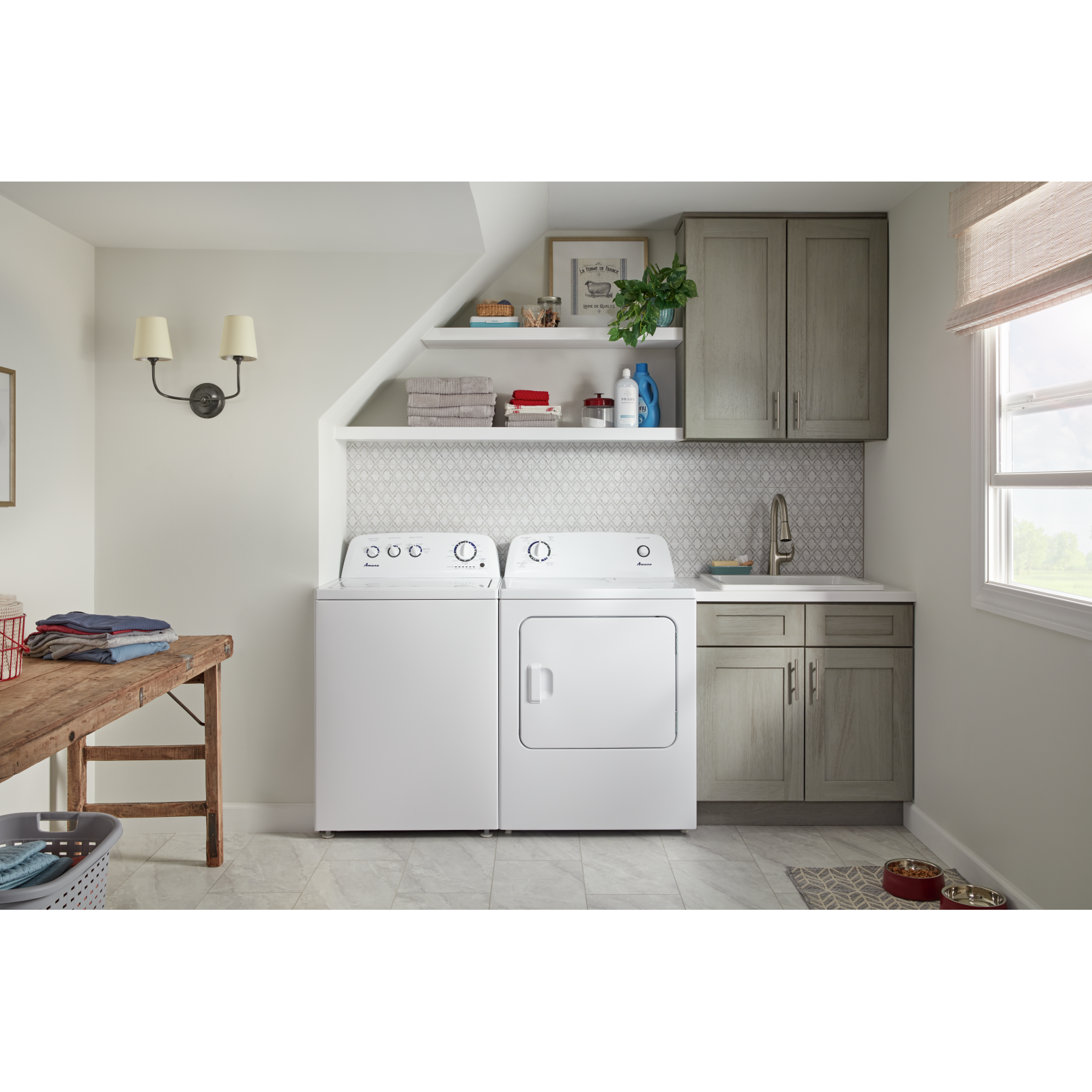 Amana - 4.4 cu. Ft  Top Load Washer in White - NTW4519JW