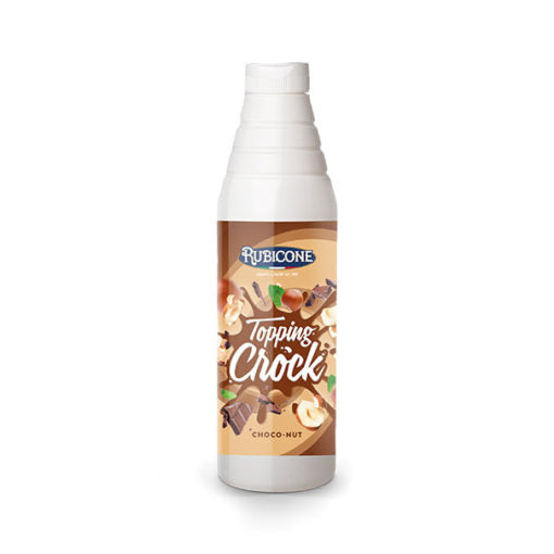 Pecan Nut Topping with Pieces - 1 KG Squeeze Bottle - Pecan Nut Crock Topping - Rubicone Canada