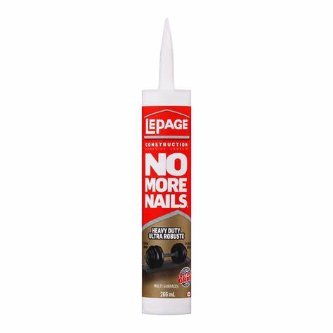 02000-0 No More Nails All Purpose Clear Construction Adhesive, 266mL - XPart Supply