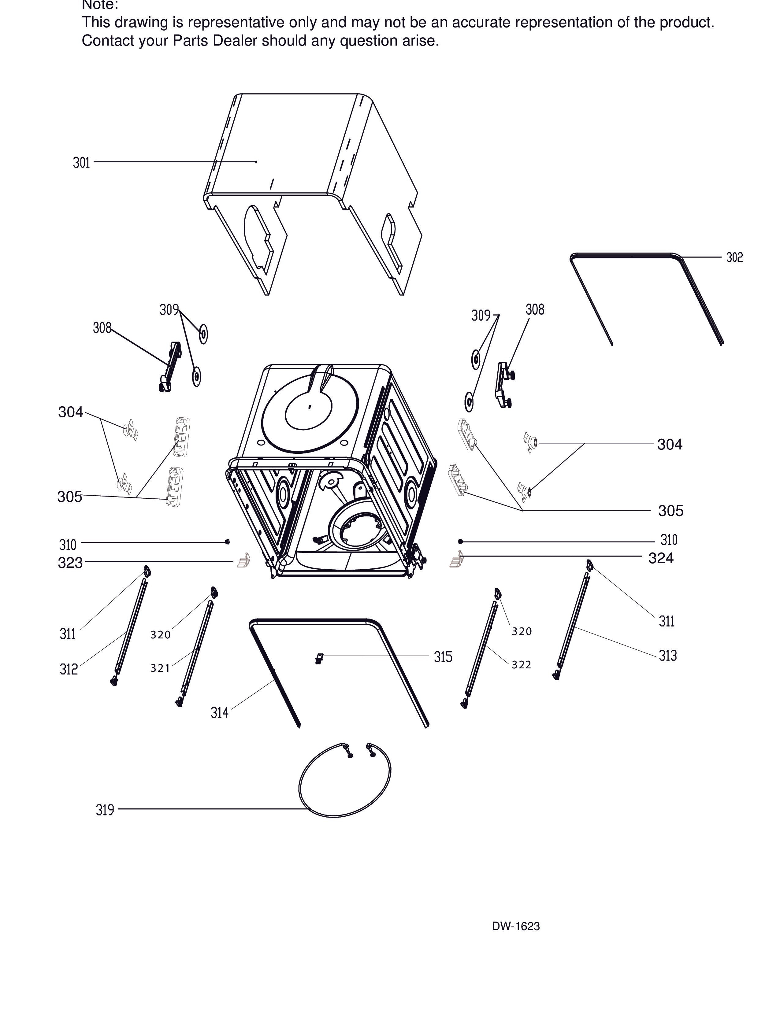 WG04A04795 Left Dishwasher Corner Gasket