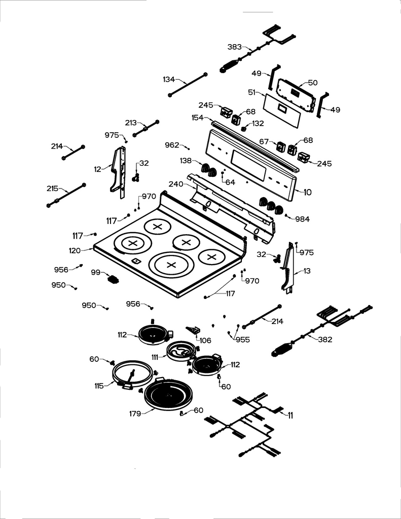 WS01F11122 Oven Control Assembly, Replaces 301D1494G021