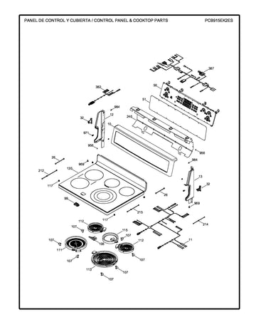 Range Electronic Control Board / Oven Control Assembly