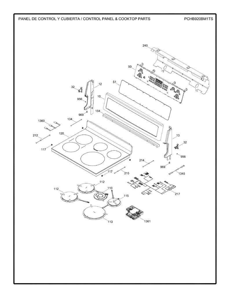 WS01F08992 GE Control Oven Assembly RC15 - XPart Supply