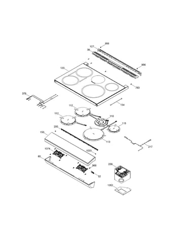 Range Front Panel Assembly