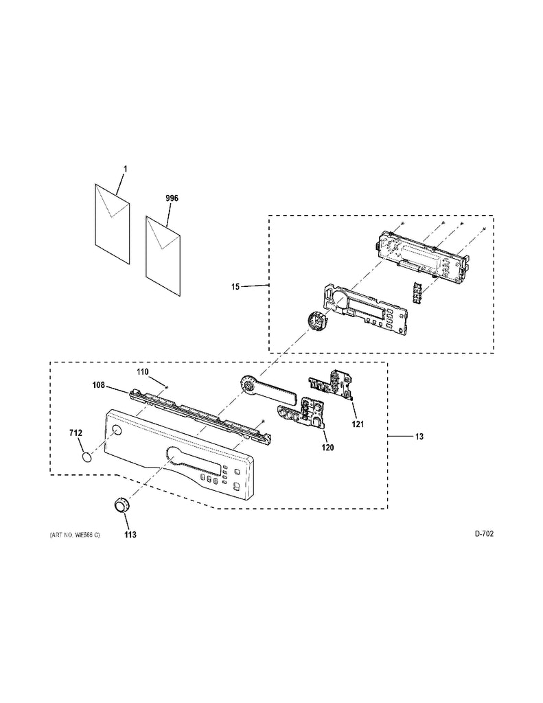 WG04F04567 Dryer Certified Refurbished User Interface - XPart Supply