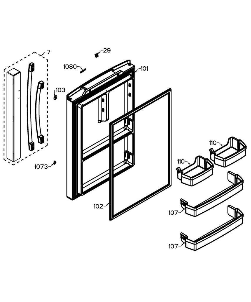 WR01L14079 Shelf Door Full - XPart Supply