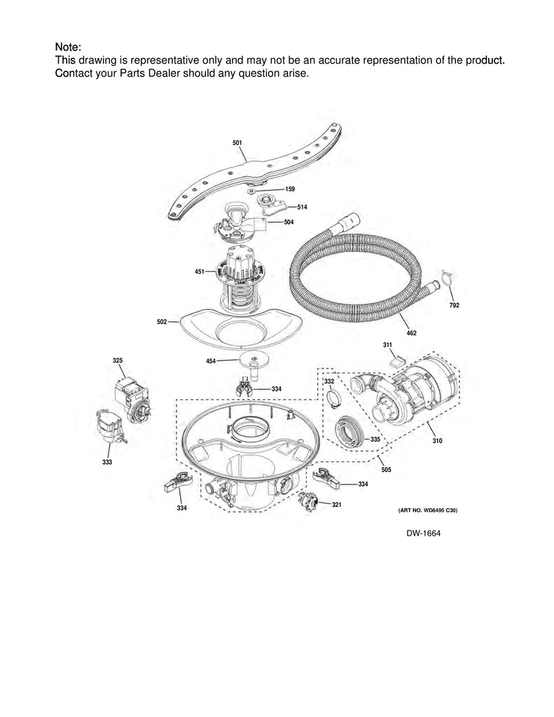 WG04A04274 Dishwasher Arm Adapter - XPart Supply