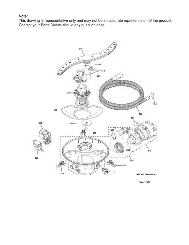 WG04A04274 Dishwasher Arm Adapter - XPart Supply