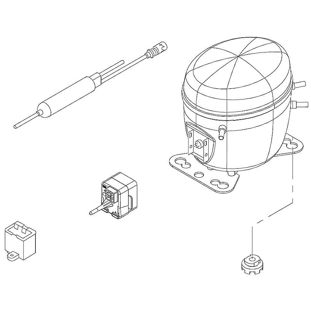 W11580057 Refrigerator Compressor Kit - XPart Supply