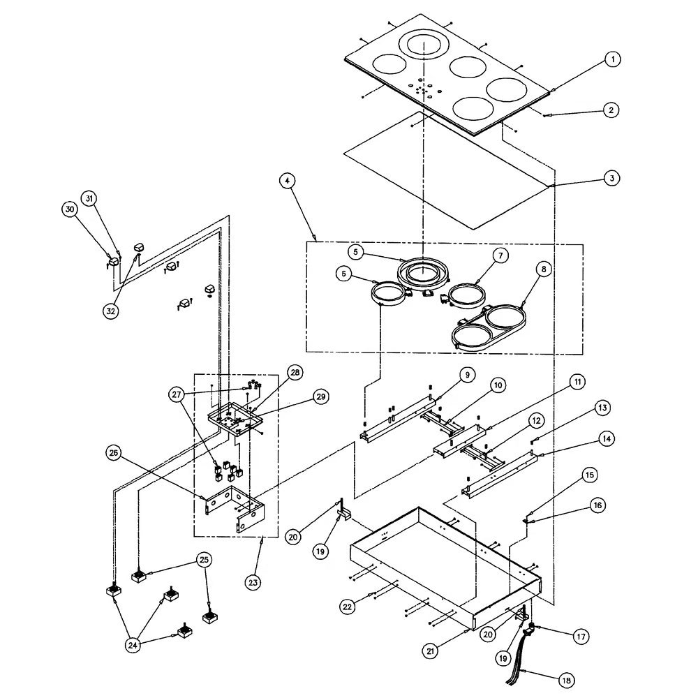 DE81-04132A Range Bridge Element Service Kit - XPart Supply