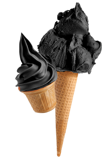 Black Hawaii Ready Base for Gelato & Soft Serve - Case of 8 x 1.45 KG bags - Rubicone Canada