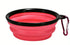Portable Silicone Pet Bowl with Carabiner Clip, Collapsible, 350 ml