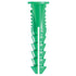 #12-14x1-1/2" Plastic Screw Anchor w/ Screws, Green (5 Pack)