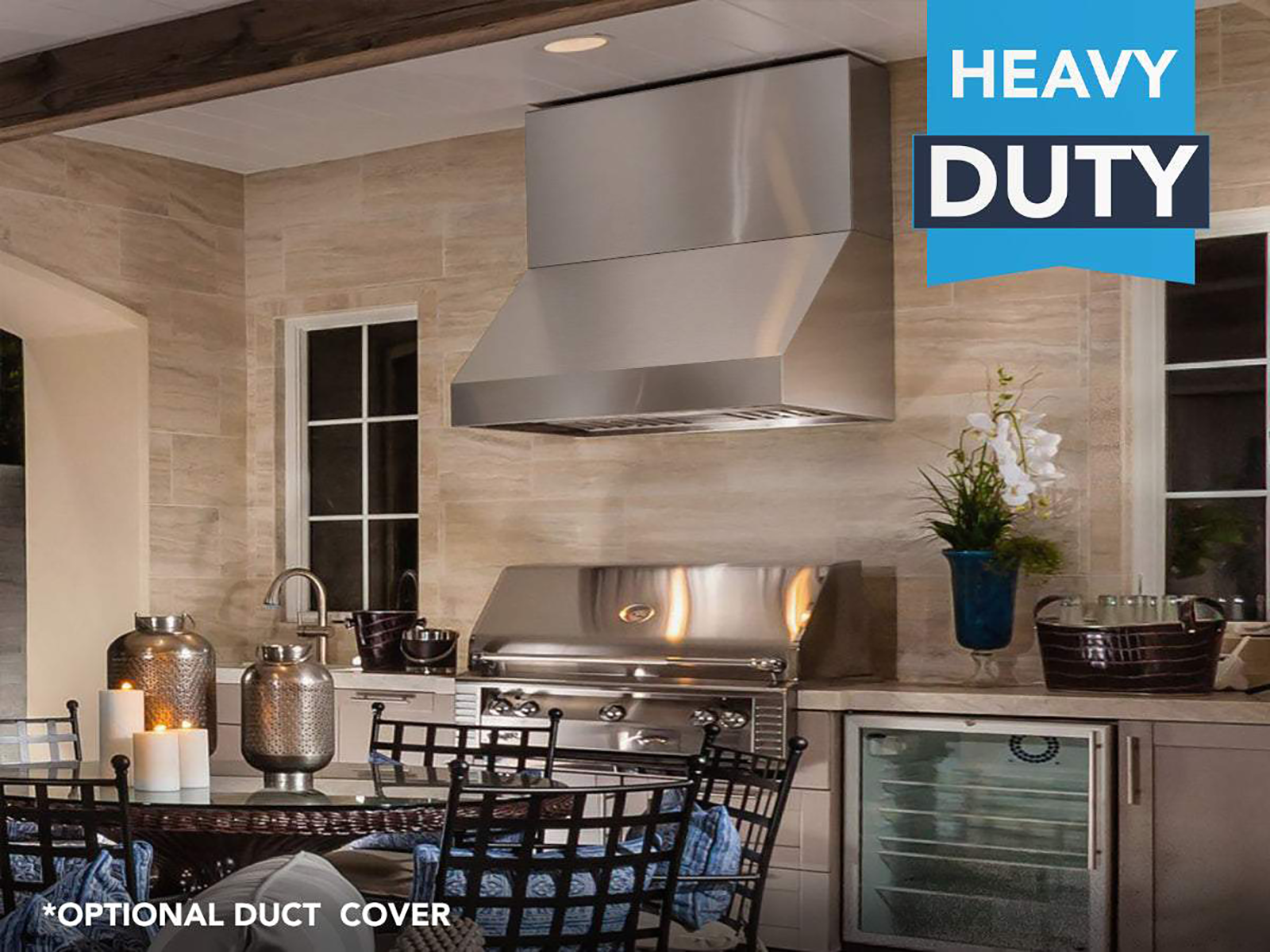 60 Inch 2300 CFM BBQ Range Hood - VICTORY Prestige