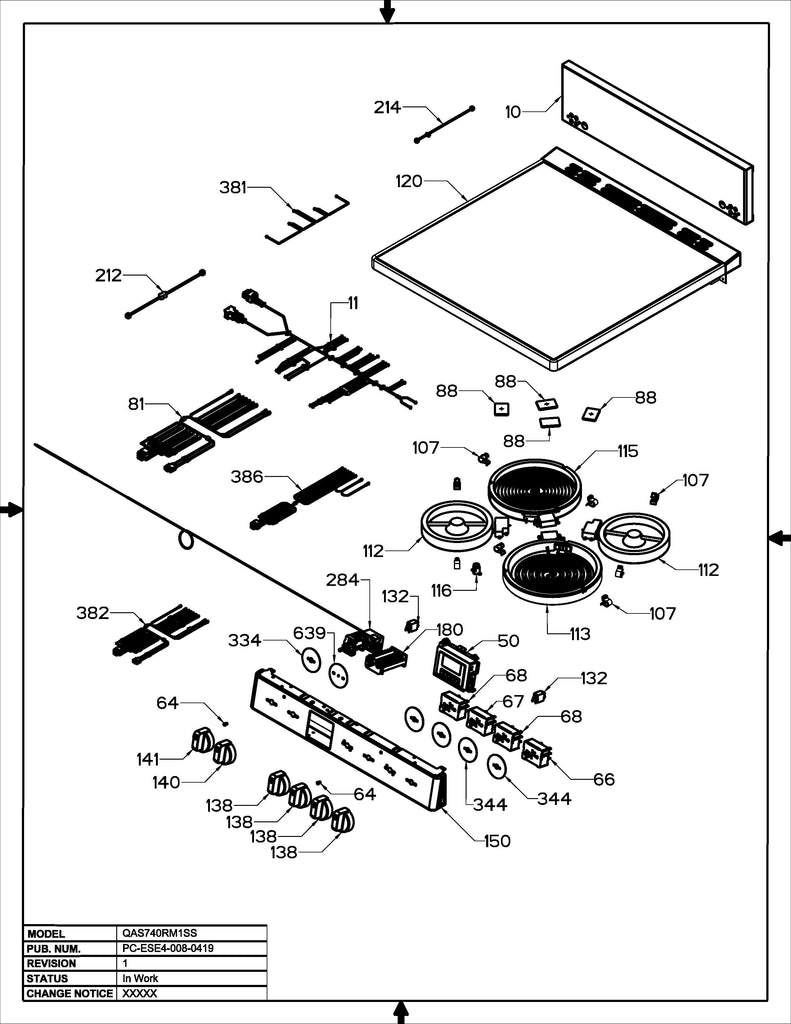 WS01F09189 Range Timer-Clock and Overlay ASM, Replaces 295D3635G001