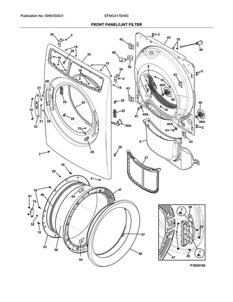 5304523155 Drum Roller, W/Hardware - XPart Supply