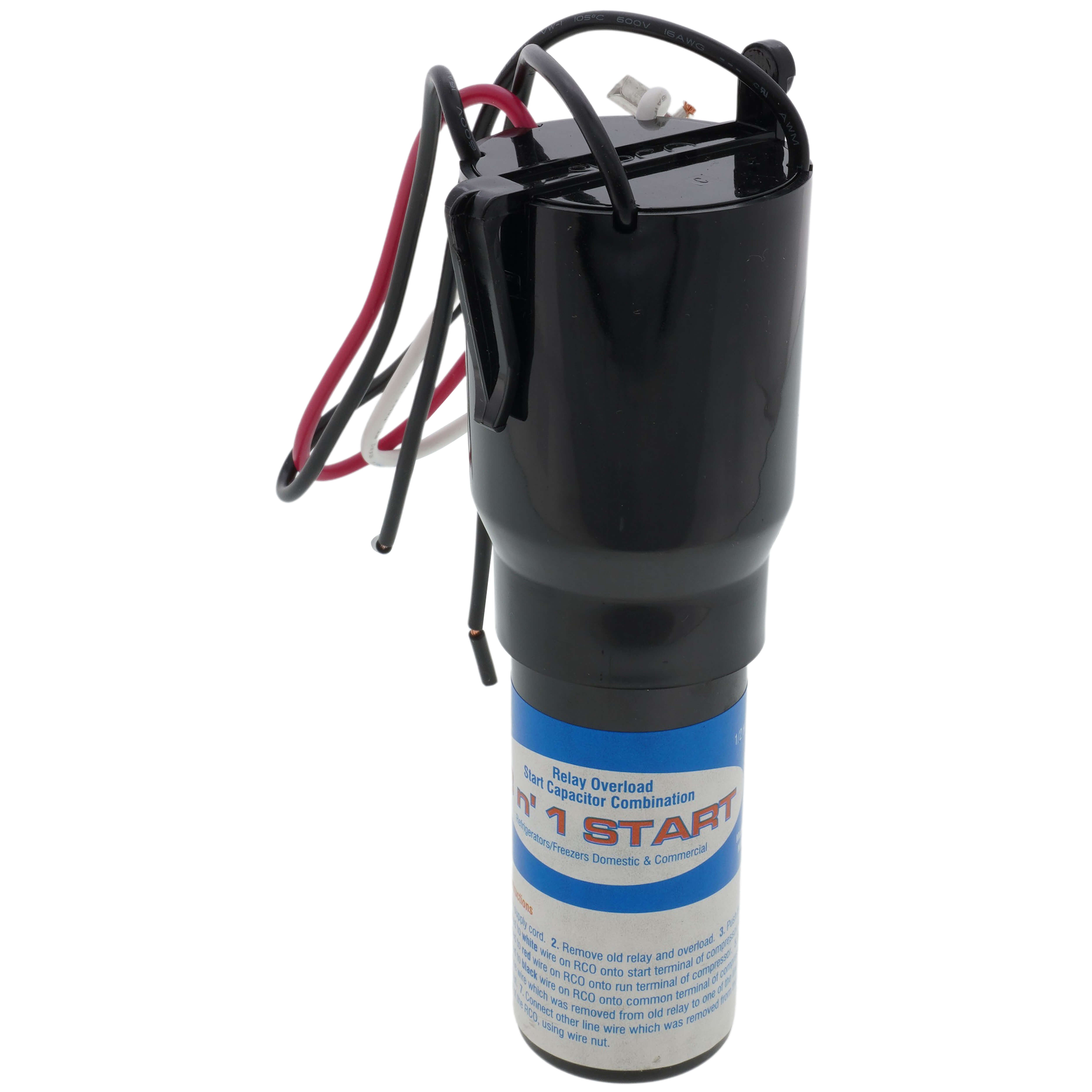 Supco RCO220 Hard Start Relay, 240 V, 7.5 A, 1/2 HP