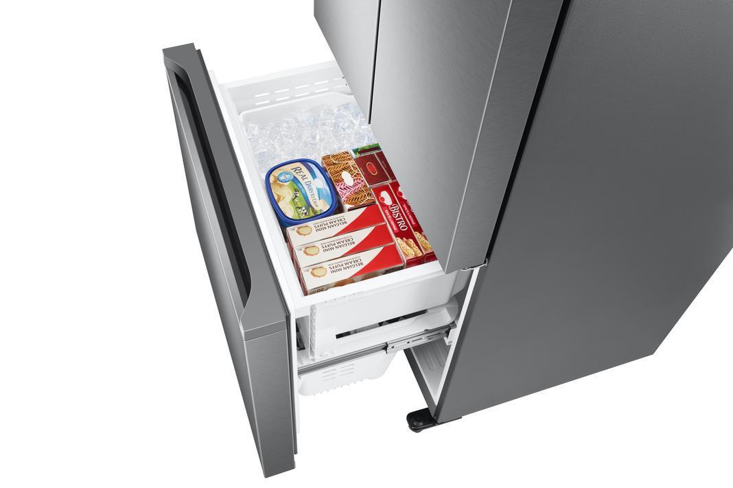 Samsung - 32.125 Inch 17.5 cu. ft French Door Refrigerator in Stainless - RF18A5101SR