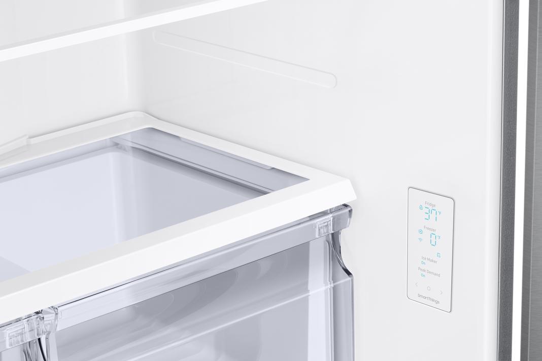 Samsung - 32.125 Inch 17.5 cu. ft French Door Refrigerator in Stainless - RF18A5101SR