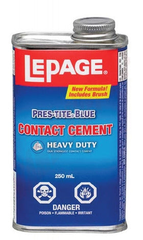 01541-2 Pres-Tite Blue Contact Cement, 250mL with Brush - XPart Supply