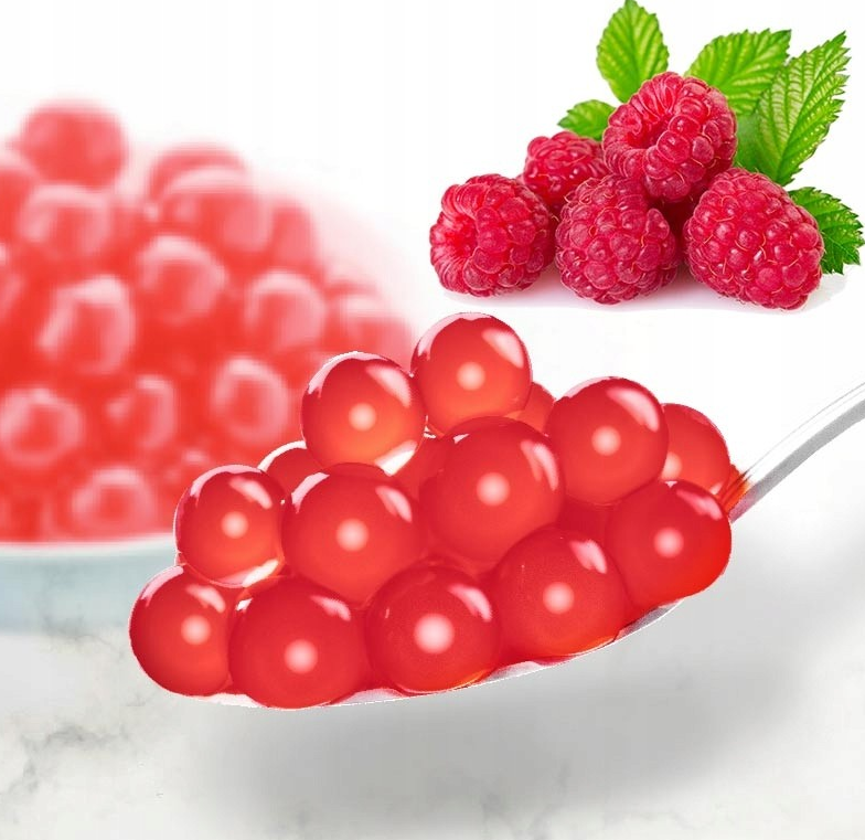 Raspberry Bursting Boba - 7 LB Jar - Popping Boba