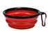 Portable Silicone Pet Bowl with Carabiner Clip, Collapsible, 350 ml