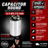 Rotom HVAC Dual Run Capacitor 36-155R3744 — Round, 15/5MFD, 370/440V