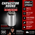 Rotom HVAC Dual Run Capacitor 36-454R3744 — Round, 45/4MFD, 370/440V