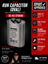 Rotom Run HVAC Capacitor 36-45-370440 — Replace Failed 45 MFD 370/440V Oval Capacitors