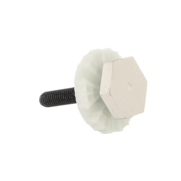 Washer leveling leg assembly