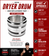 Samsung Dryer Drum DC97-23529A — Fix Noisy Tumbling or No-Spin Fast