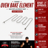 Samsung Range Oven Bake Element DG47-00020B — Fixes Oven Not Heating / Uneven Baking