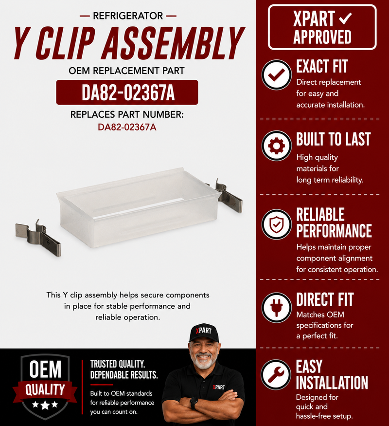 Samsung Y Clip DA82-02367A — Stops Ice Maker Arm from Falling