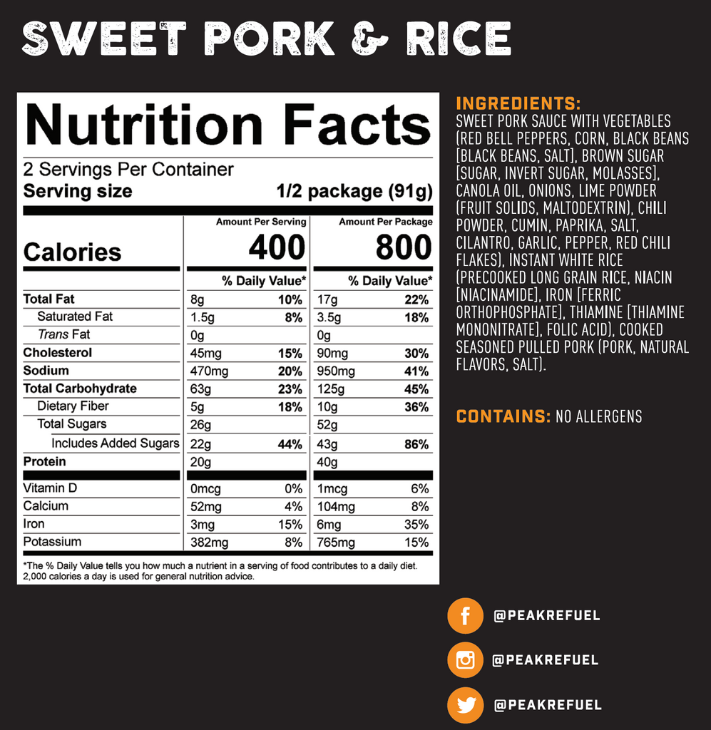 Sweet Pork & Rice - XPart Supply