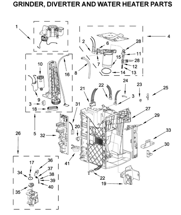 W11363151 Coffee Maker Diverter (replaces W10661798) - XPart Supply Ltd.