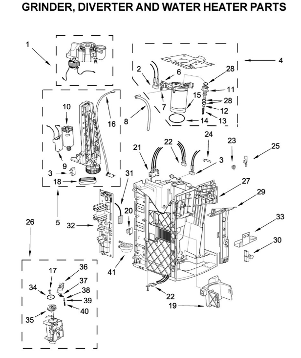 W11363151 Coffee Maker Diverter