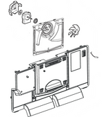 AEB73764526 Refrigerator Fan Grille Assembly