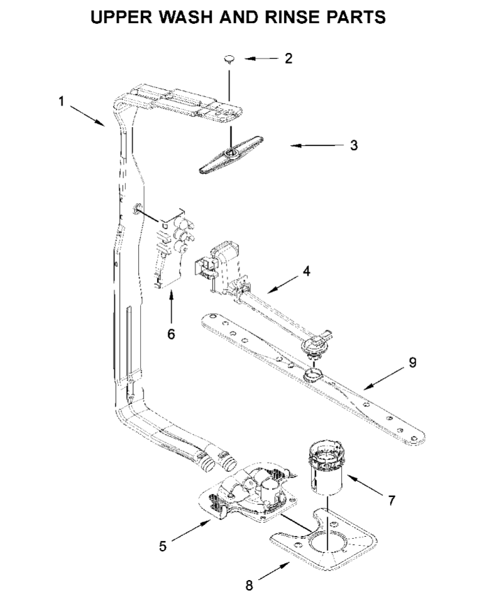 W11627525 Dishwasher Spray Arm