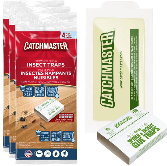 Catchmaster Spider & Insect Glue Boards, 4 Pack