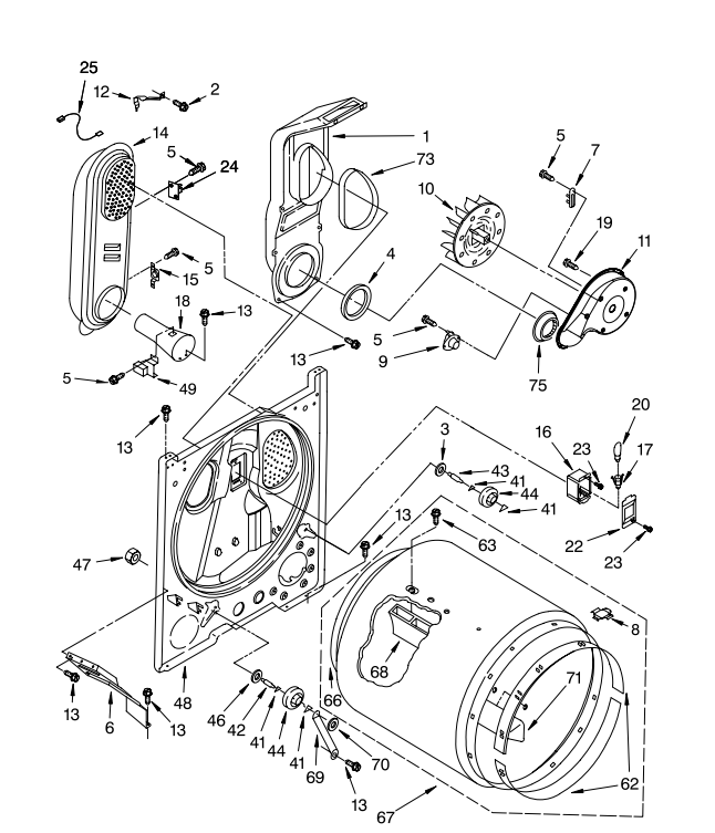 4392065 Dryer Repair Kit (Drum Roller Kit, Maintenance Kit, Dryer Tune-Up Kit)