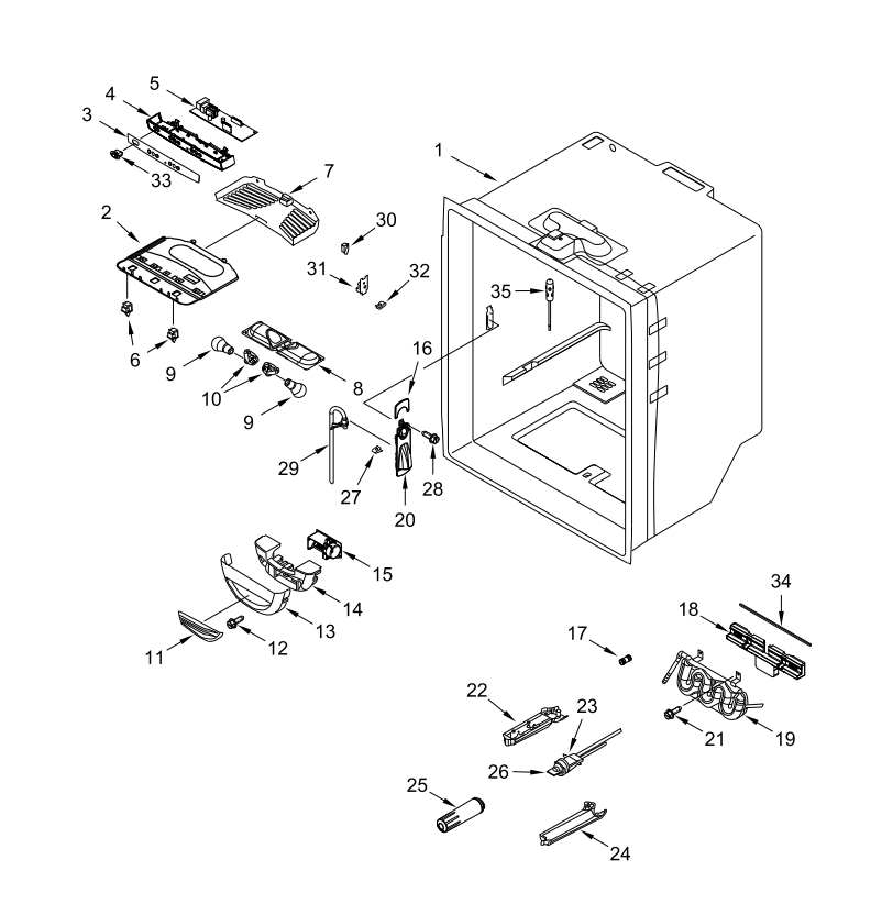 Whirlpool Refrigerator Jazz Control Board WPW10503278