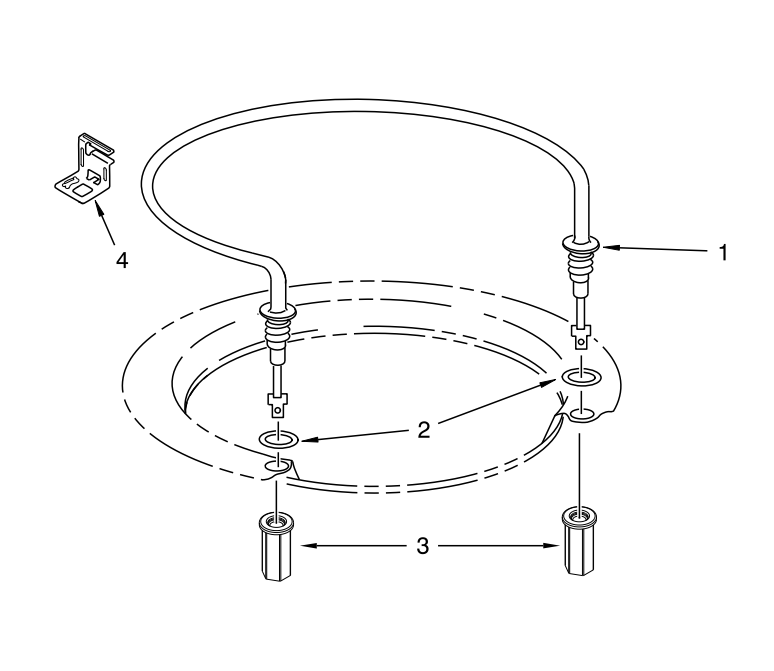 Whirlpool Dishwasher Heating Element W10518394 | OEM & XPart (Replaces 8193996, W10134009, W10441445)