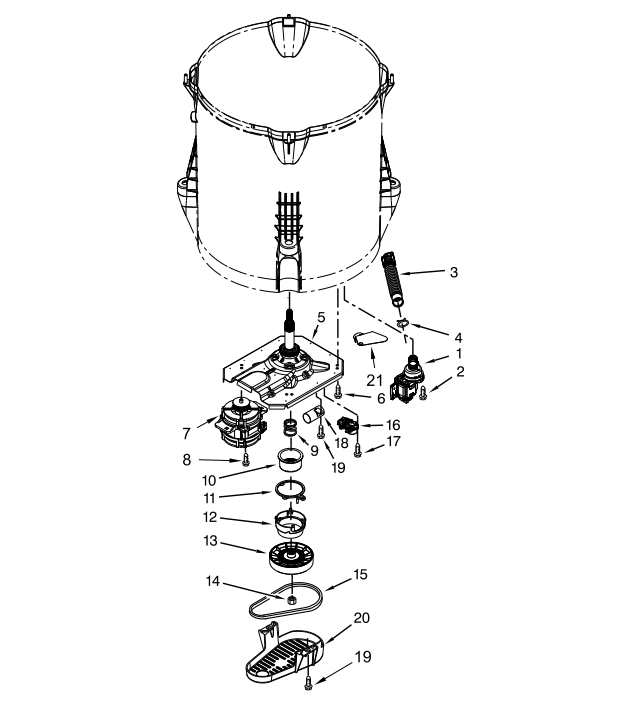 Whirlpool Shift Actuator W10913953 — Fixes No Spin, No Agitate & F7 Error Codes