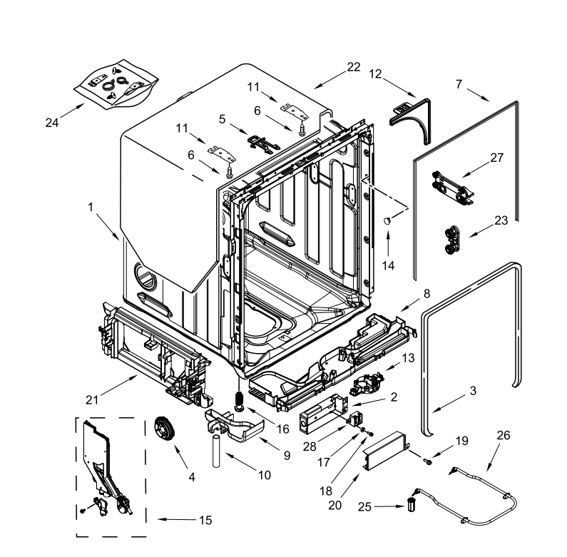 Whirlpool Dishwasher Heating Element W11537778