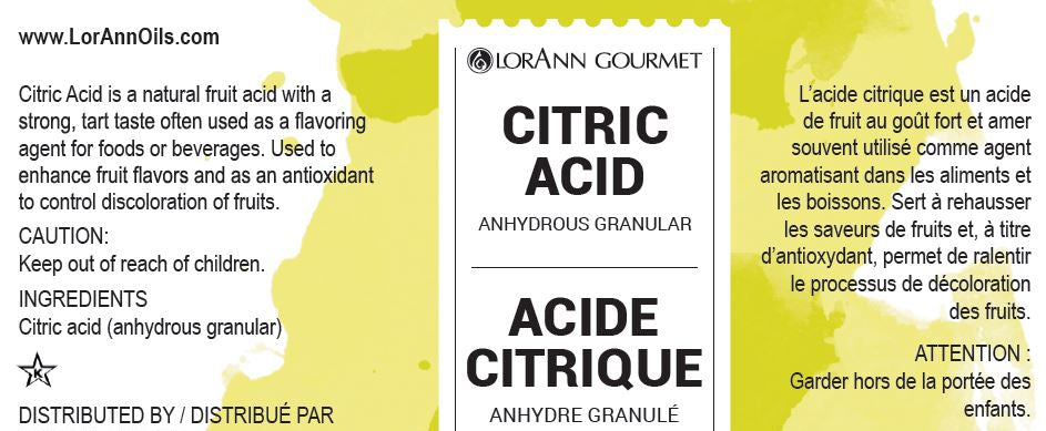 Citric Acid (Anhydrous Granular) - Specialty Ingredients - 16 oz. Bag - Ships Free Within Canada on Orders Above CAD $199